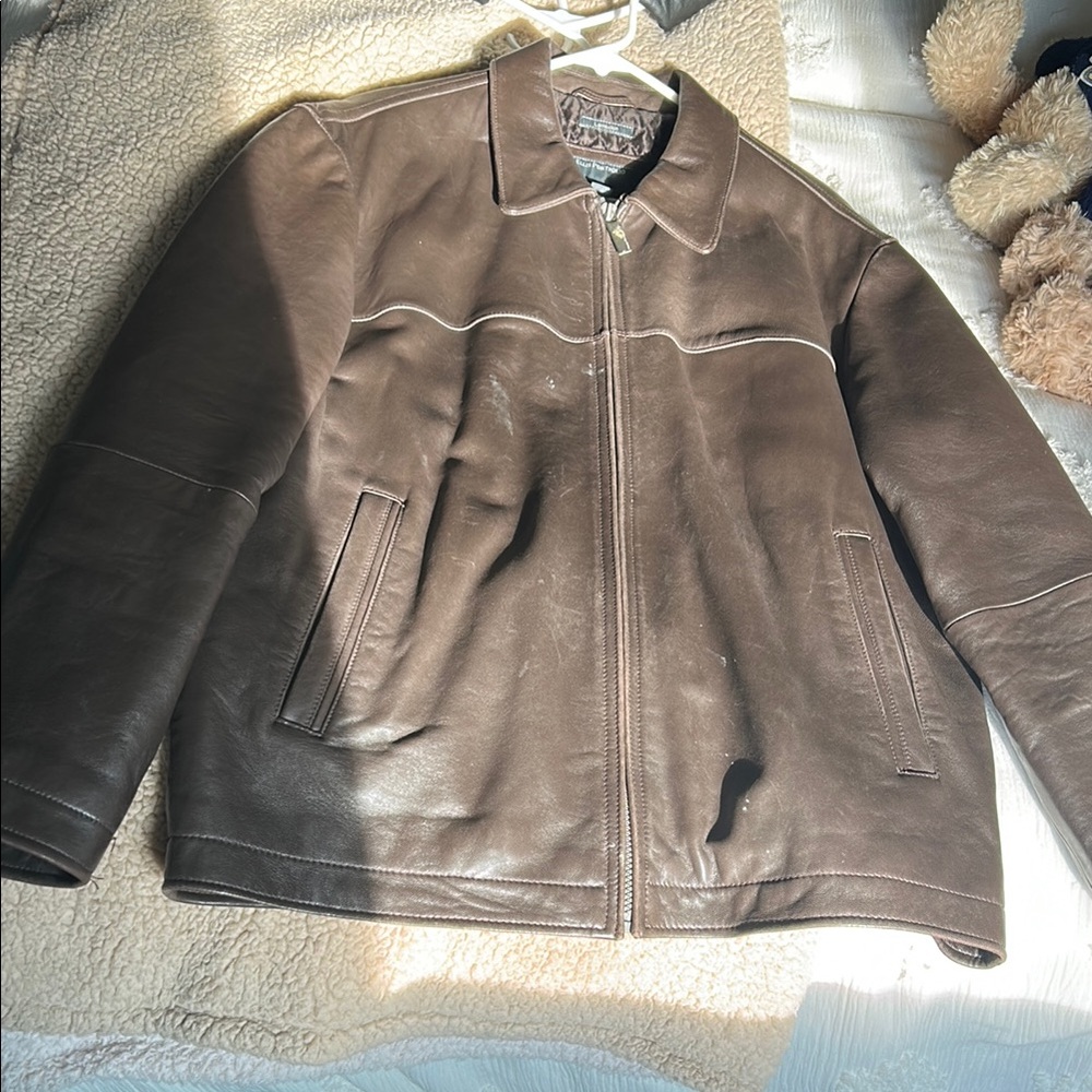 Men's Brown Leather Jacket